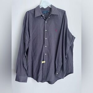 Ralph Lauren Classic Fit Button Down Oxford Shirt Multi Plaid Size X- Large